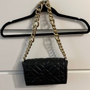ZARA QUILTED SHOULDER BAG